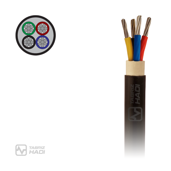 Power Cable 0.6/1Kv Aluminum conductor, PVC insulated and sheathed, multicore (round type) - TABRIZ HADI Wire & Cable