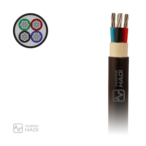 Power Cable 0.6/1Kv Aluminum conductor, XLPE insulated and PVC sheathed multicore (round type) - TABRIZ HADI Wire & Cable