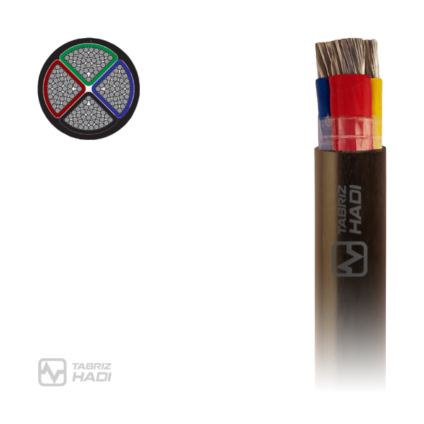 کابل قدرت چند رشته سکتور 0.6/1KV تبریز هادی با هادی آلومینیومی و عایق XLPE با روکش PVC - سیم و کابل تبریز هادی
