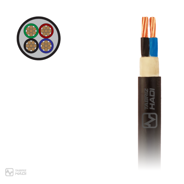 Power Cable 0.6/1Kv Copper conductor, XLPE insulated and PVC sheathed power multicore cables (round type) - TABRIZ HADI Wire & Cable