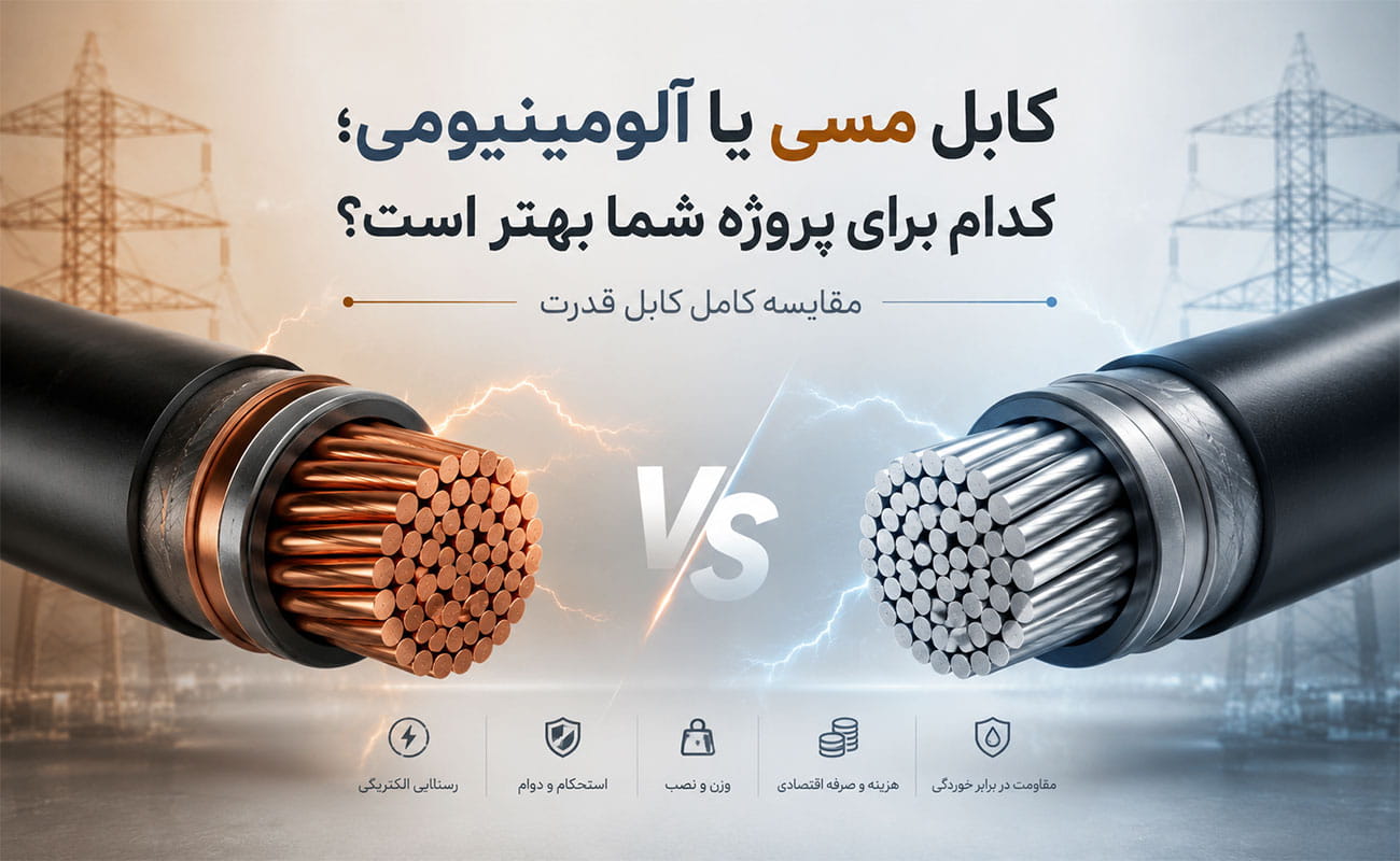 تبریز هادی 16 مقایسه کابل مسی و آلومینیومی برای انتخاب بهترین کابل قدرت